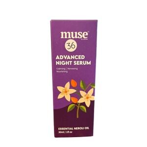 Muse Advanced Night Serum Neroli Essential Oil Calming Renewing 1 fl oz